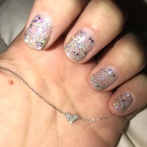 Heart 14k White Gold Pendant Necklace in White Diamonds